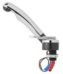 Keramik-Mischarmatur Deluxe Durchmesser 27 mm Chrom/Schwarz x5 stuks