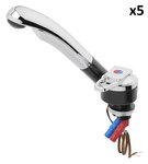 Keramik-Mischarmatur Deluxe Durchmesser 27 mm Chrom/Schwarz x5 stuks
