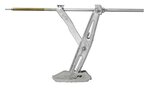 Caravan-Stutzecke 1000 kg 605 x 280 mm H: 470 mm inkl. Stabilisierungsfuß und verlangertem Ausdrehmechanismus