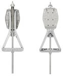 Caravan-Stutzecke 1000 kg 605 x 280 mm H: 470 mm inkl. Stabilisierungsfuß und verlangertem Ausdrehmechanismus