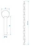 Sicherungsstift mit Kette Durchmesser 14,3 mm