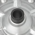 Stutzradreifen mit großer Metallfelge und Gummireifen 220 x 65 mm, 500 kg