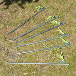 Felsbodenhering 40 cm aus verzinktem Stahl mit P-Haken Heavy Duty – Set mit 6 Stuck