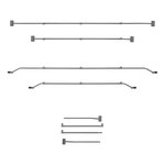 Ausziehbare Abdeckplanenstutze aus Metall 152–220 cm fur Anhangerplane