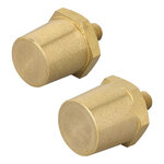 Schraubbare Batteriepole-Set (+) und (-) aus Messing M6