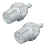 Schraubbare Batteriepole-Set (+) und (-) aus Zink M6