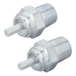 Schraubbare Batteriepole-Set (+) und (-) aus Zink M6