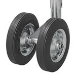 Doppel-Stutzrad 48 mm mit Vollgummireifen aus Naturkautschuk 200 x 50 mm