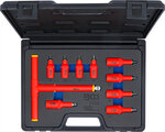 VDE-Bit-Einsatz-Satz Antrieb Innenvierkant (3/8) (1/2) Innensechskant 4 - 10 mm 10-tlg