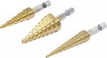 HSS-Stufenbohrer-Satz 3 - 20 mm 3-tlg