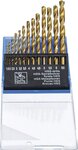 HSS-Spiralbohrer-Satz titan-nitriert 1,5 - 6,5 mm 13-tlg