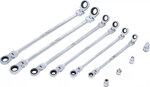 Doppel-Ratschen-Gelenkschlussel-Satz SW 8 - 19 mm 10-tlg
