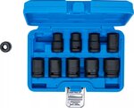 Kraft-Steckschlussel-Einsatz-Satz Sechskant Antrieb Innenvierkant (1/2) SW 10 - 24 mm 10-tlg