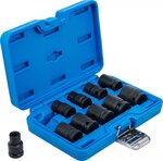 Kraft-Steckschlussel-Einsatz-Satz Sechskant Antrieb Innenvierkant (1/2) SW 10 - 24 mm 10-tlg