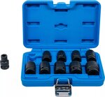 Kraft-Steckschlussel-Einsatz-Satz Sechskant Antrieb Innenvierkant (1/2) SW 10 - 24 mm 10-tlg