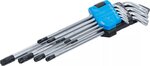 Winkelschlussel-Satz extra lang T-Profil (fur Torx) mit Bohrung T10 - T50 9-tlg