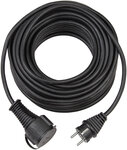 Gummiverlangerungskabel IP44 25 m schwarz H05RR-F 3G1,5