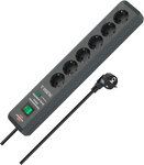 Secure-Tec Steckdosenleiste 6-fach schwarz