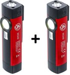 COB-LED / UV-Aluminium-Handleuchte 1 W x2 stuks