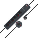 Comfort Switch Steckdosenleiste 6-fach anthrazit 2m H05VV-F 3G1,5