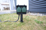 Gartensteckdose mit Erdspieß IP44 2-fach 1,4 m H07RN-F 3G1,5