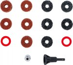 Radnabenschleifer-Satz für Stehbolzen und Radmutternbolzen 14-tlg.