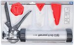 Aluminium-Kartuschenpistole mit Fugenglatter-Satz, 5-tlg