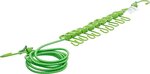 Flexible Wascheleine 1,9 - 2,4 m mit 10 Clips