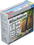 Flexible Wascheleine 1,9 - 2,4 m mit 10 Clips