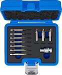Schrauben-Ausdrehersatz fur beschadigte T-Profil-Schrauben (fur Torx®) T10 – T55, 11-tlg