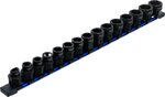 Kraft-Steckschlussel-Einsatz-Satz Sechskant extra flach Antrieb Innenvierkant (1/2) SW 10 -24 mm 15-tlg