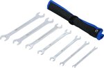 Doppel-Maulschlussel-Satz extra flach mit Ratschenfunktion SW 6 - 19 mm 7-tlg