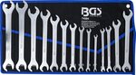 Doppel-Maulschlussel-Satz extra flach mit Ratschenfunktion SW 6 - 22 mm 1/4 - 3/4 14-tlg