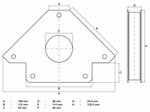 Kraft-Magnethalter 32 kg