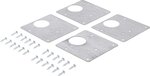 Scharnier-Reparaturplatten-Satz Edelstahl 4-tlg
