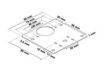 Scharnier-Reparaturplatten-Satz Edelstahl 4-tlg