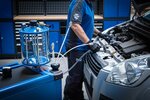 Ol-Service-Station mit Olfilterschlussel-Satz 70 l