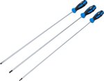 Schraubendreher-Satz extra lang Schlitz Kreuzschlitz PH T-Profil (fur Torx) 3-tlg