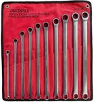 Extra langer Ringratschen-Schlusselsatz 8–19 mm, 10-teilig