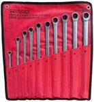 Extra langer Ringratschen-Schlusselsatz 8–19 mm, 10-teilig