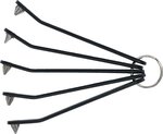 Spezial-Bitschraubendreher ultra flach Schlitz SL Kreuzschlitz PH und PZ T-Profil (fur Torx) 5-tlg