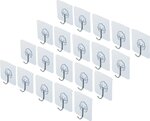 Klebehaken-Satz transparent selbstklebend 20-tlg