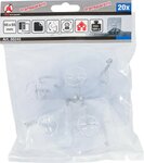 Klebehaken-Satz transparent selbstklebend 20-tlg