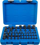 Bit-Einsatz- und Steckschlussel-Einsatz-Satz E-Profil / T-Profil (fur Torx) / T-Profil (fur Torx) mit Bohrung / TP-Profil (fur Torx Plus) 52-tl