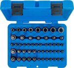 Bit-Einsatz- und Steckschlussel-Einsatz-Satz E-Profil / T-Profil (fur Torx) / T-Profil (fur Torx) mit Bohrung / TP-Profil (fur Torx Plus) 52-tl