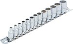 Steckschlussel-Einsatz-Satz Zwolfkant Antrieb Innenvierkant 6,3 mm (1/4) SW 4 - 14 mm 13-tlg