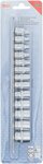 Steckschlussel-Einsatz-Satz Zwolfkant Antrieb Innenvierkant 6,3 mm (1/4) SW 4 - 14 mm 13-tlg