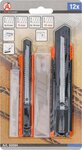 Universal-Abbrechmesser-Satz Klingenbreite 9 / 18 mm 4-tlg