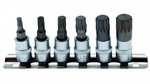 Bit-Einsatz-Satz Antrieb Innenvierkant (1/4) Innenvielzahn (fur XZN) M4 - M12 6-tlg