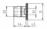 Tippen Sie Halteradapter 1,50kg